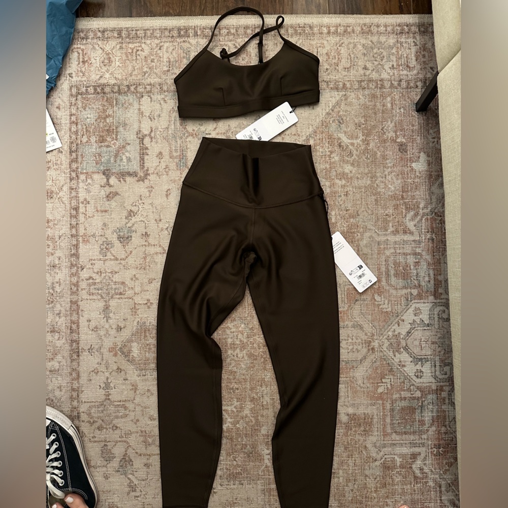 NWT ALO Yoga Set Espresso (Brown)